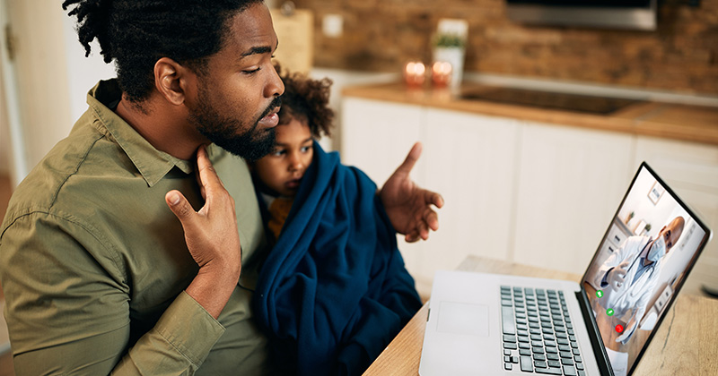 Father and Child virtual care